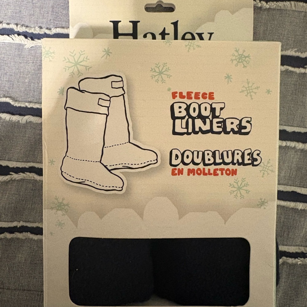 Hatley Black Fleece Boot Liners XS